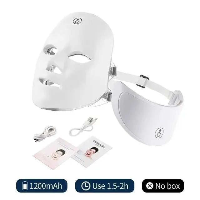 Face Led Mask With Neck Red Light Therapy