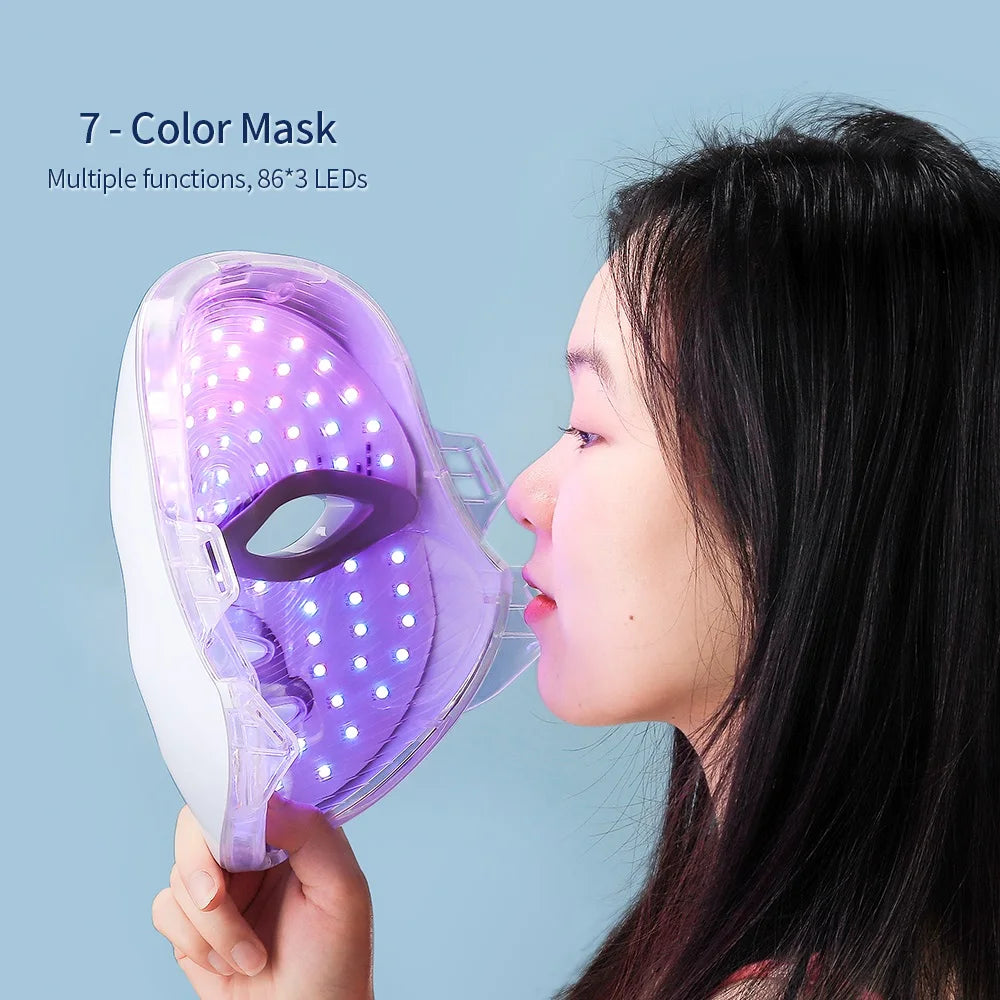 Face Led Mask With Neck Red Light Therapy