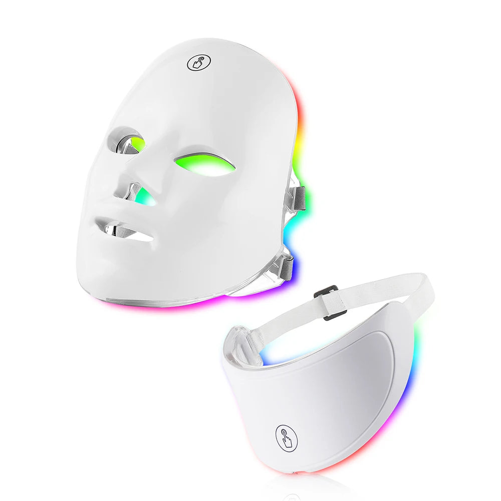 Face Led Mask With Neck Red Light Therapy