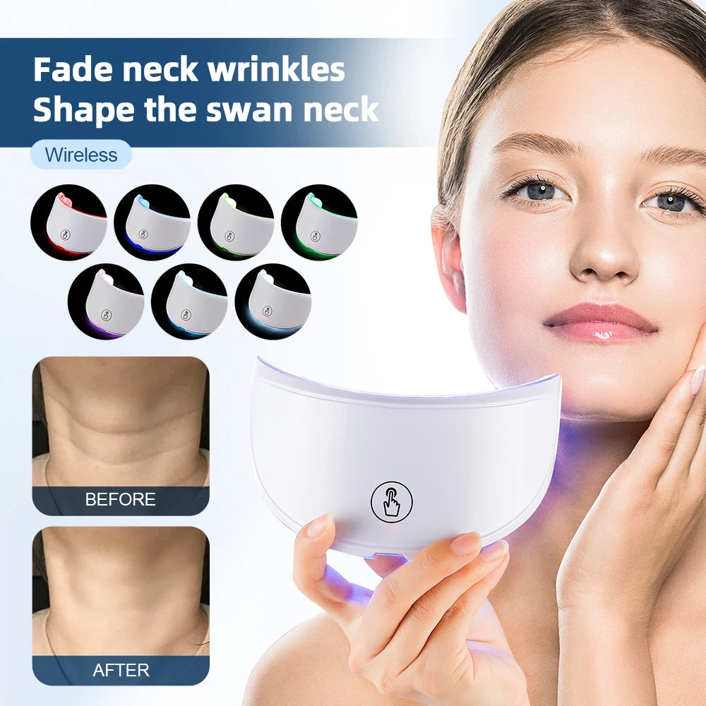 Face Led Mask With Neck Red Light Therapy